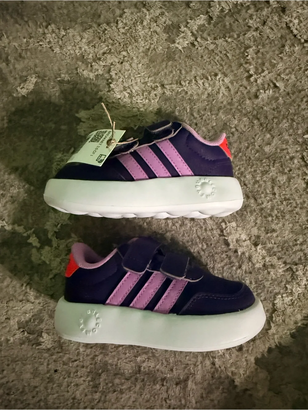 adidas Breaknet 3.0 Purple Toddler Shoes 7Kids